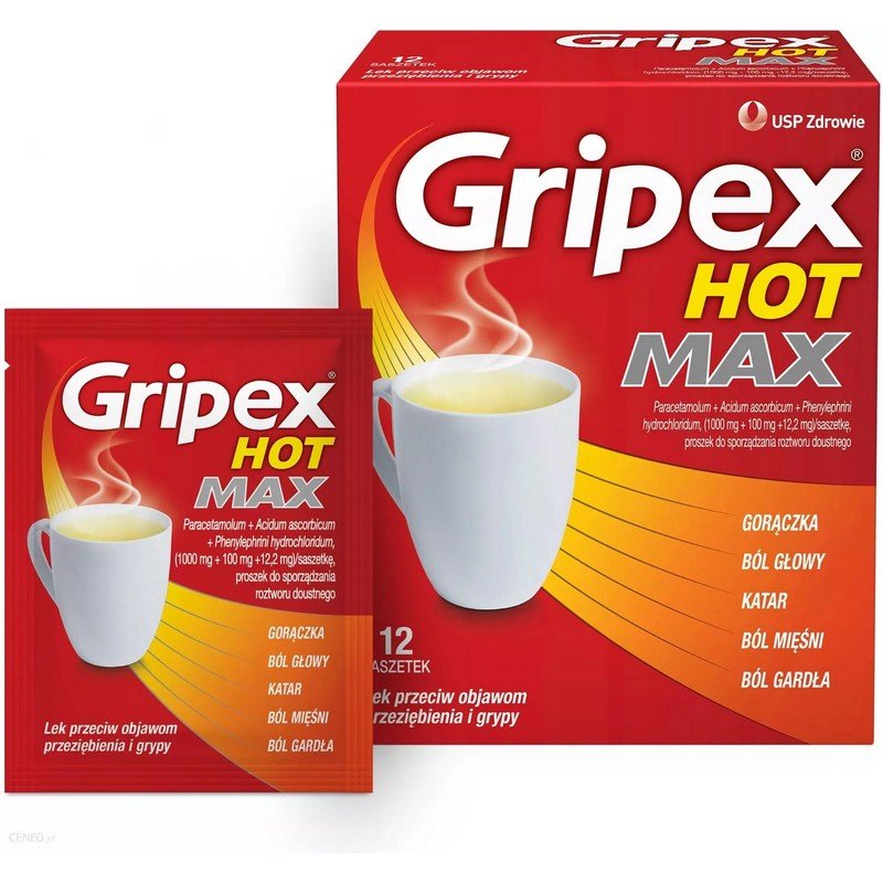 gripex hot max 12 sachet Gripex Hot Max 12 sachets