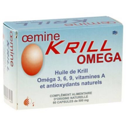 Heart and Circulation Oemine Krill NKO 500 mg, 60 Capsules — Cœur et Circulation Oemine Krill NKO 500 mg Boîte 60