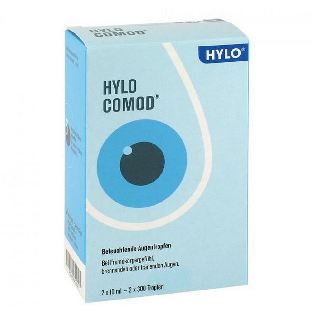 hylo comod eye drops 2x10 ml Hylo-Comod Eye Drops 2 × 10 ml