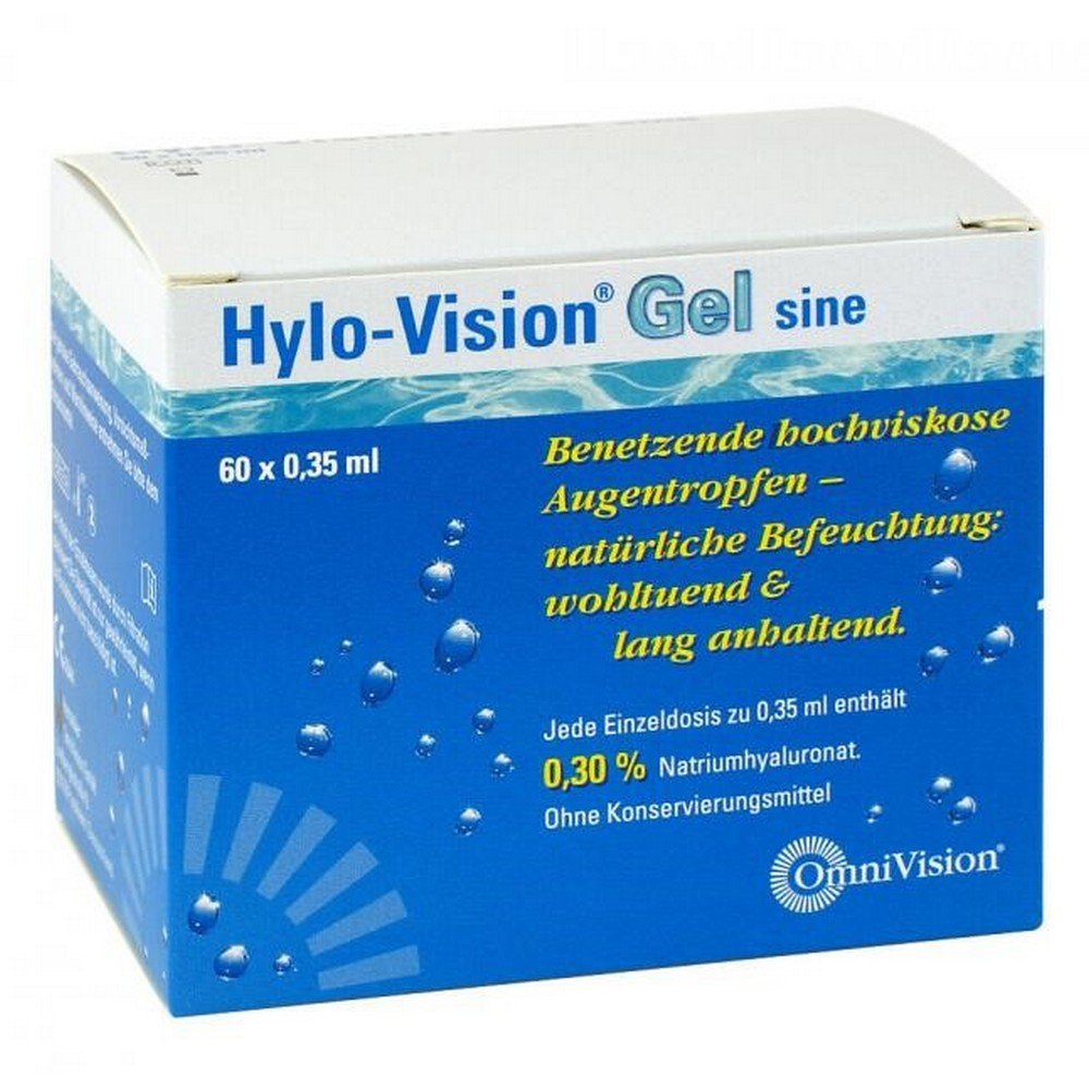 hylo vision gel sine single dose pipettes 60x035 ml Hylo-Vision Gel Sine Single-Dose Pipettes 60 × 0.35 ml