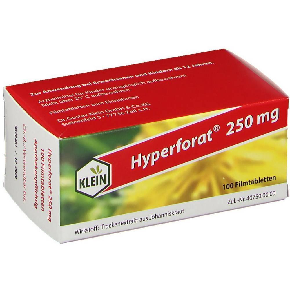 hyperforat 250 mg film coated tablets 100 pcs HYPERFORAT 250 mg film-coated tablets, 100 pcs