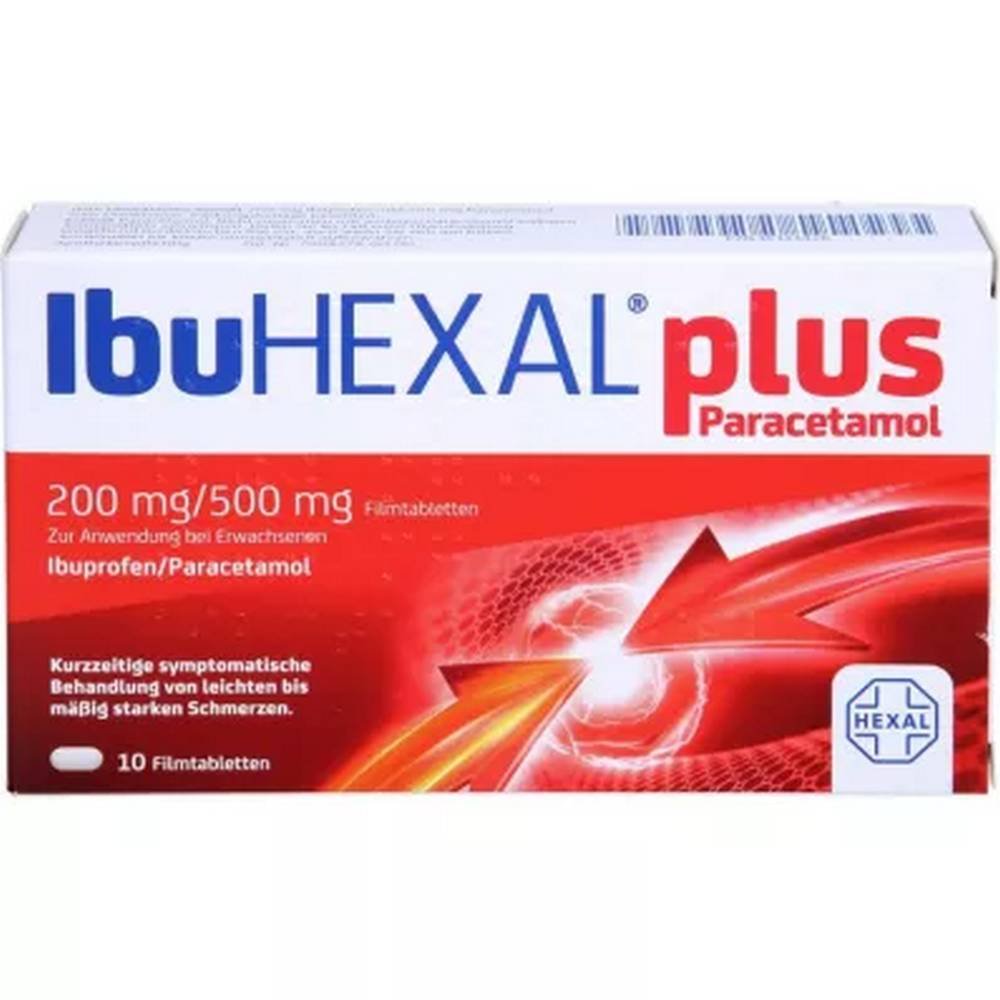 ibuhexal plus paracetamol 200 mg500 mg film tablets 10 pcs Ibuhexal Plus Paracetamol 200 mg / 500 mg Film Tablets 10 pcs