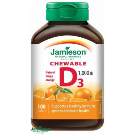 Jamieson Vitamin D3 1000IU sucking Orange 100 tab