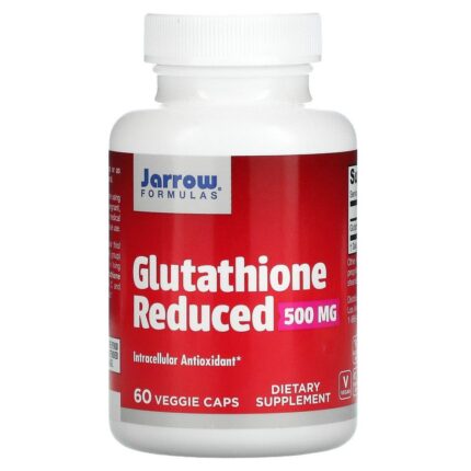 Jarrow Formulas Glutathione Reduced 500 mg 60 Vegetarian Capsules