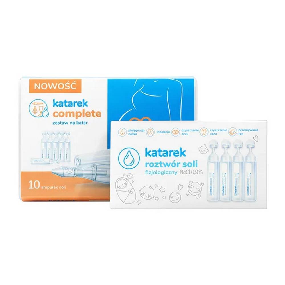 katarek complete set for a runny nose aspirator saline 1 Katarek Complete, set for a runny nose (aspirator + saline), 1