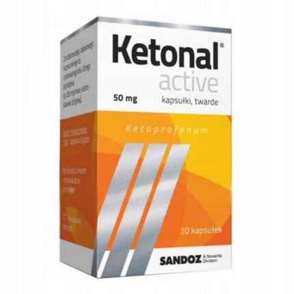 Ketonal Active Painkiller, anti-inflammatory, antipyretic 20 capsules,