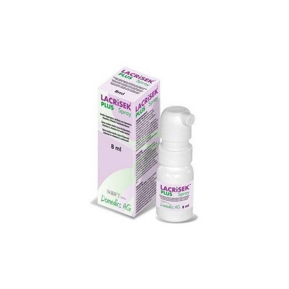 lacrisek plus preservative free spray for dry eyes 8 ml Lacrisek Plus – Konservierungsmittelfreies Spray gegen trockene Augen 8ml