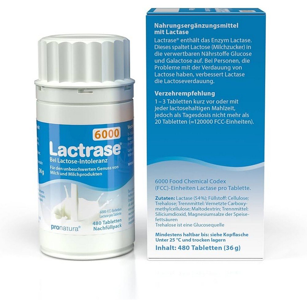 lactrase 6000 fcc tabs click dispenser refill pack 480 pcs Lactrase 6000 FCC Tablets Click Dispenser Refill Pack 480 pcs