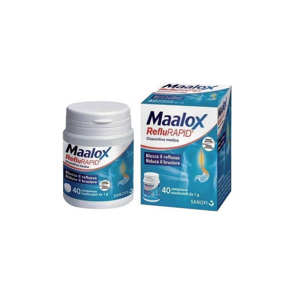 maalox reflurapid per il trattamento delliperacidita gastrica 40 compresse masticabili maalox reflurapid Maalox Reflurapid Chewable Tablets for Gastric Hyperacidity, 40 pcs — Maalox Reflurapid