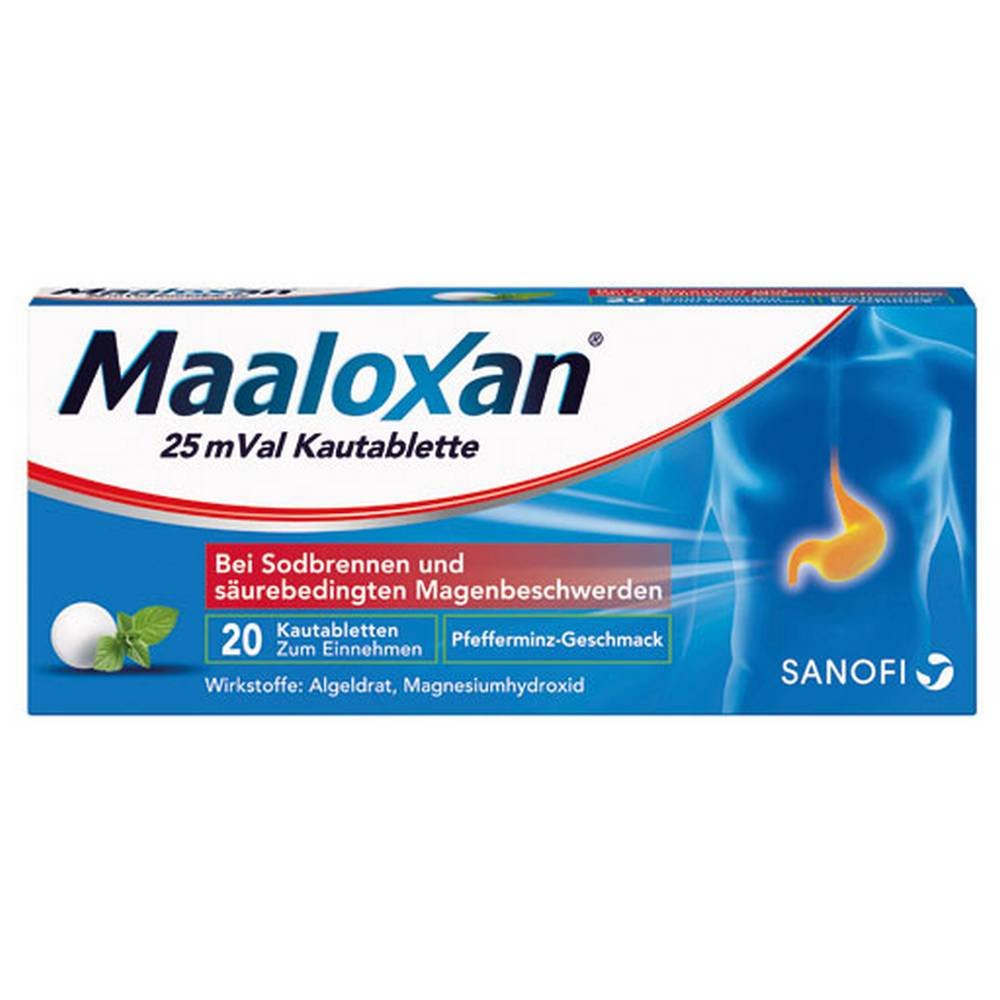 maaloxan 25 mval chewable tablets 20 pcs Maaloxan 25 mVal Chewable Tablets 20 pcs