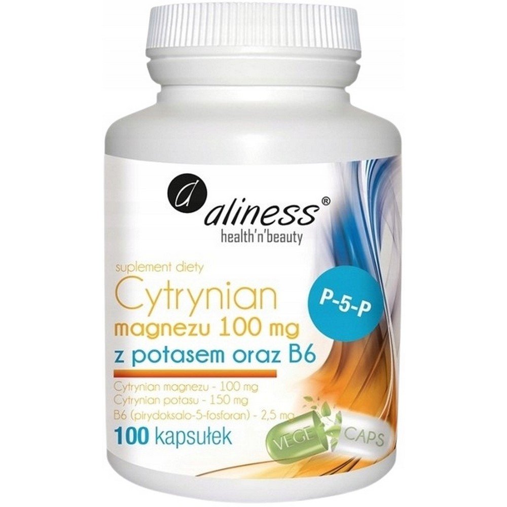 magnesium citrate 100 mg with potassium 150 mg b6 aliness blood pressure seizures Aliness Magnesium Citrate 100 mg with Potassium 150 mg B6