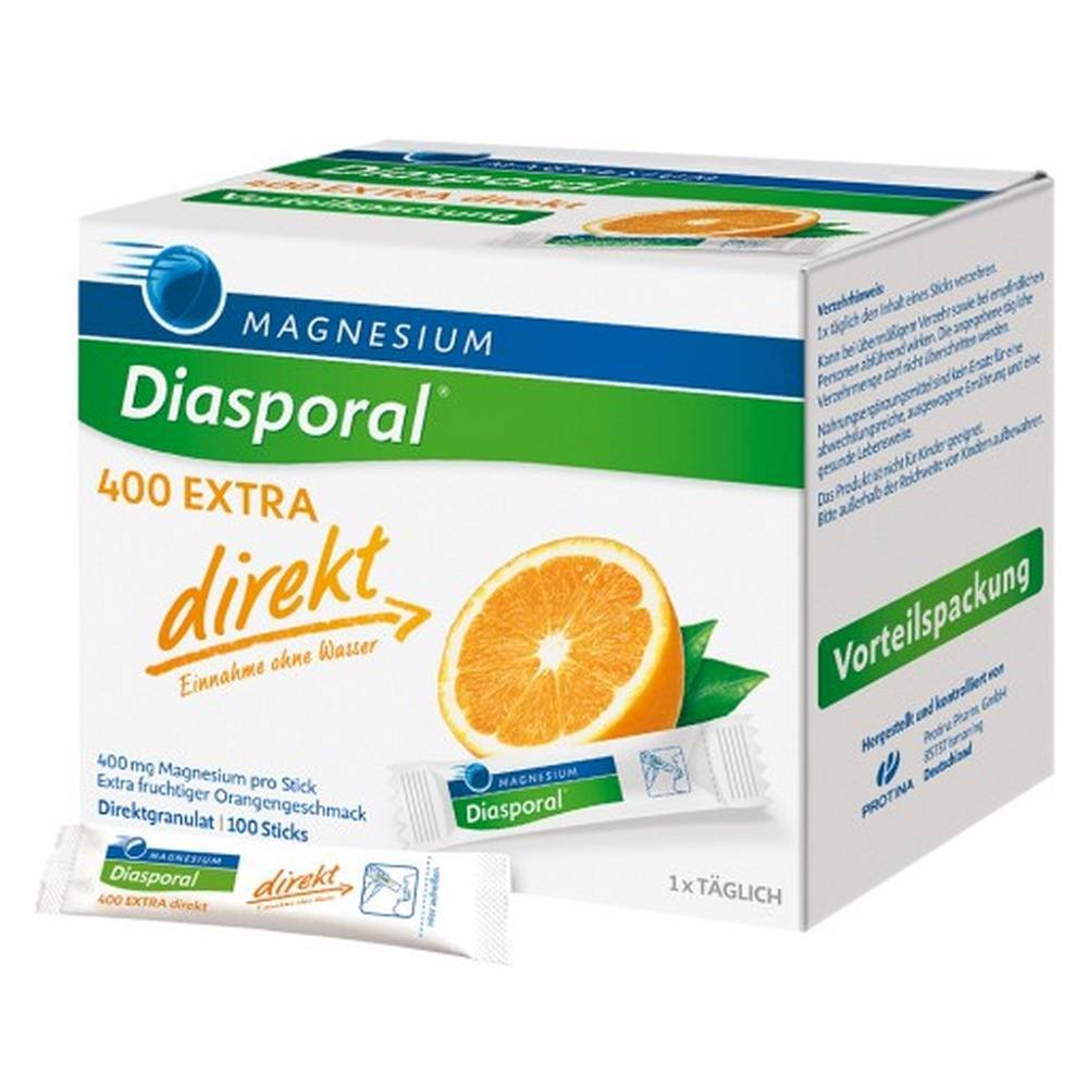 magnesium diasporal 400 extra direct granules 100 pcs Magnesium Diasporal 400 Extra Direct Granules 100 pcs