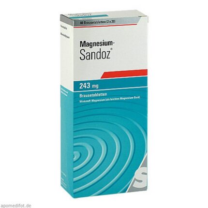 MAGNESIUM SANDOZ 243 mg effervescent tablets