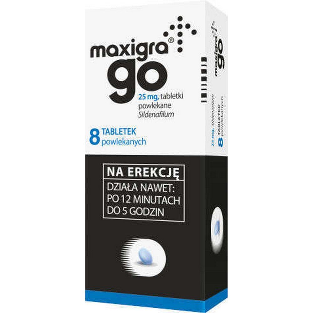 maxigra go 25mg x 8 tablets Maxigra Go 25mg Tablets 8 pcs