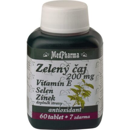 MedPharma Green tea 200 mg vit.E + Se + Zn 67 tab