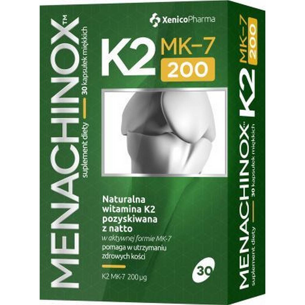 menachinox k2 200 soft capsules 30 pieces Menachinox K2 200 Soft Capsules 30 Pieces