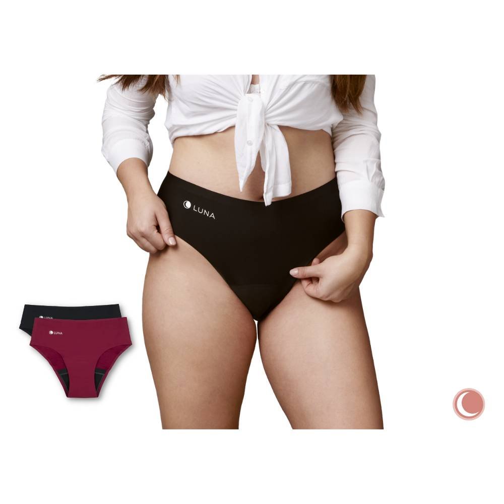 menstrual panties luna they wont leak no more accidents Luna+ Menstruationsslip – Auslaufsicher