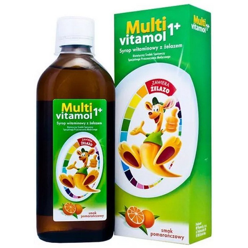 multivitamol 1 vitamin syrup with iron 500ml Multivitamol 1+ Vitamin Syrup with Iron 500 ml