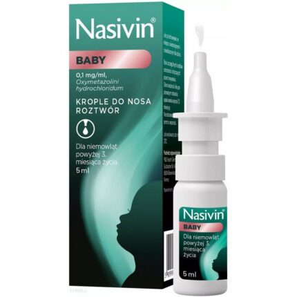 Nasivin Baby 0.01% (0.1 mg/ml) nasal drops 5 ml
