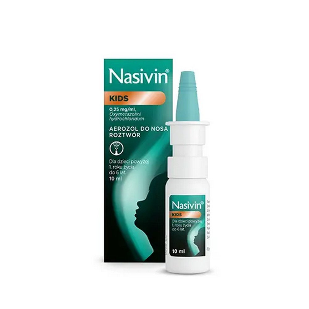 nasivin kids 0025 025mgml nasal spray for children from 1 to 6 years 10 ml Nasivin Kids 0.025% nasal spray 10 ml