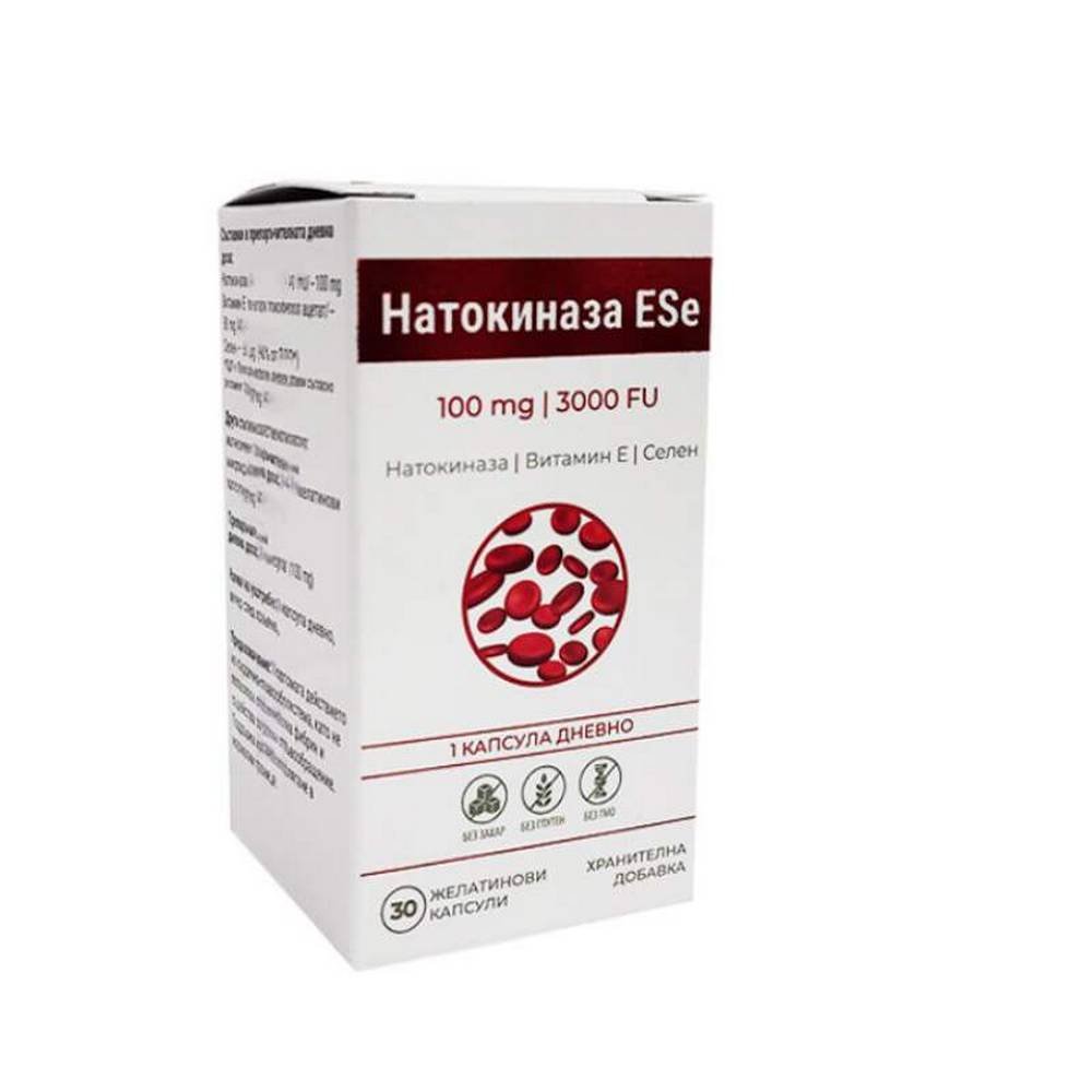 natokinase with vitamin e and selenium 100mg3000 fu 30natokinaza s vitamini e i selen 100mg3000 fu Natokinase with Vitamin E and Selenium 100mg/3000 FU 30