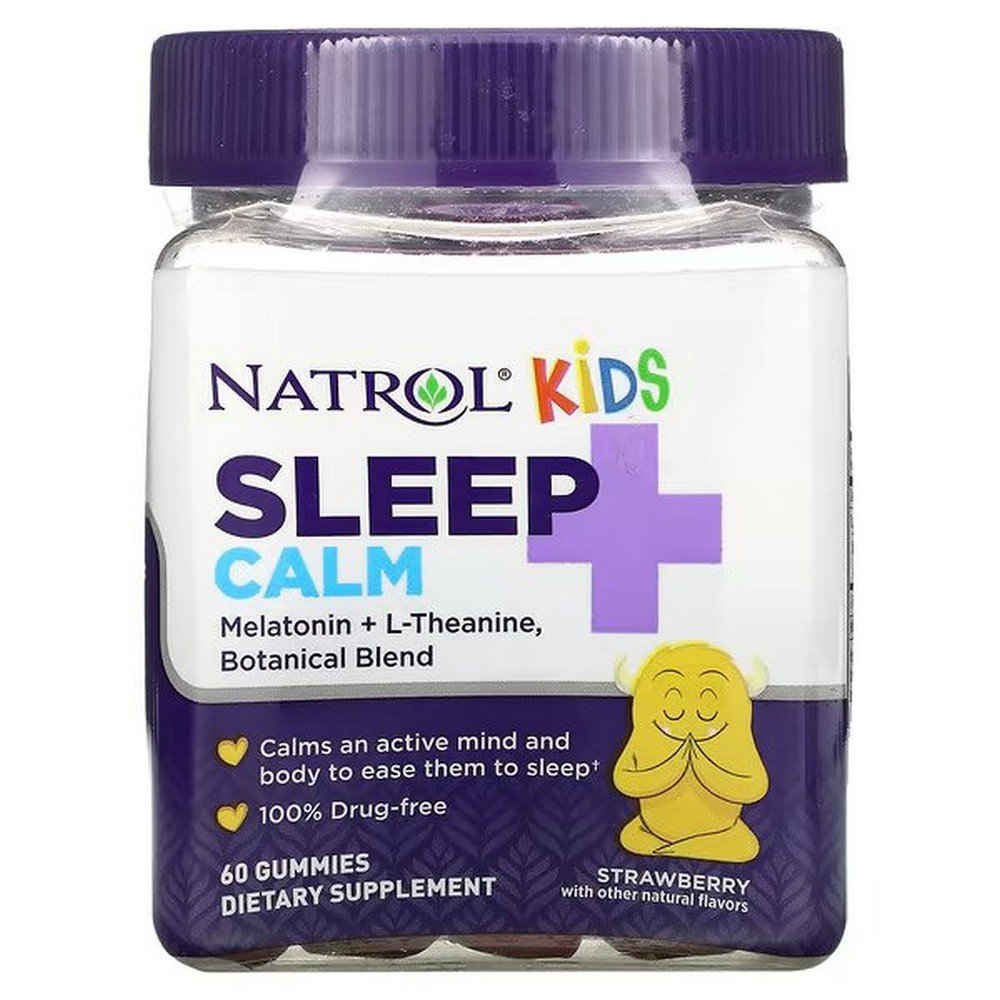natrol kids sleep calm ages 4 and up strawberry 60 gummies Natrol Kids Sleep + Calm Strawberry 60 Gummies
