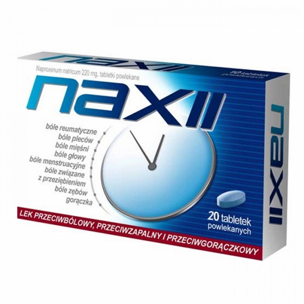 naxii 220 mg coated tablets 20 pieces Naxii 220 mg Coated Tablets 20 pcs