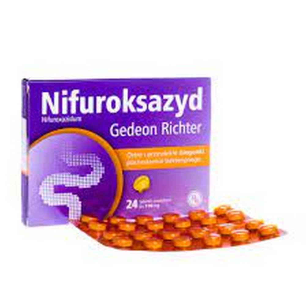 nifuroxazid gedeon richter 100 mg coated tablets 24 pcs Nifuroxazide Gedeon Richter 100 mg Film-Coated Tablets 24 pcs