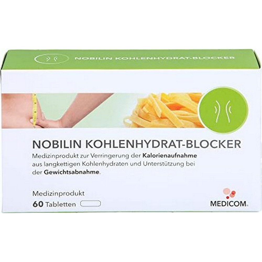 nobilin carbohydrate blocker tablets 60 pieces Nobilin Carbohydrate Blocker Tablets 60 pcs
