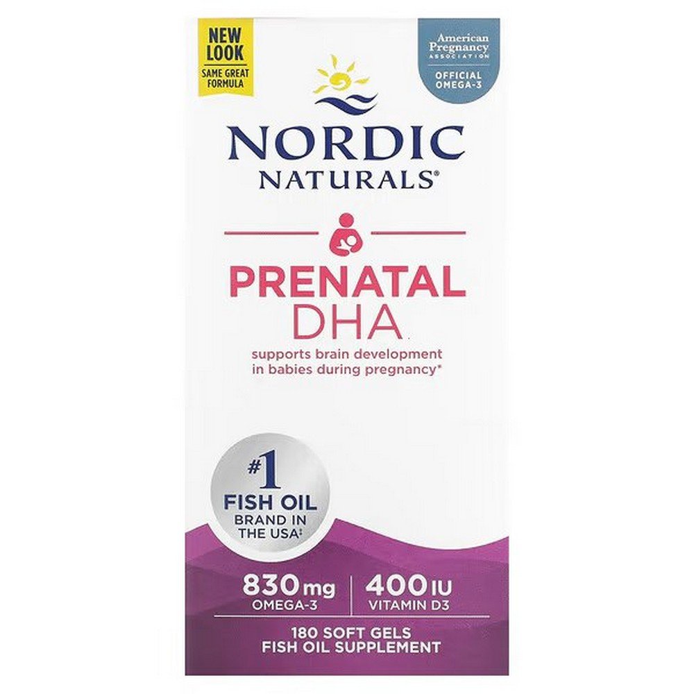 nordic naturals prenatal dha dha for pregnant women unflavored formula 180 softgels Nordic Naturals Prenatal DHA – 180 Softgels