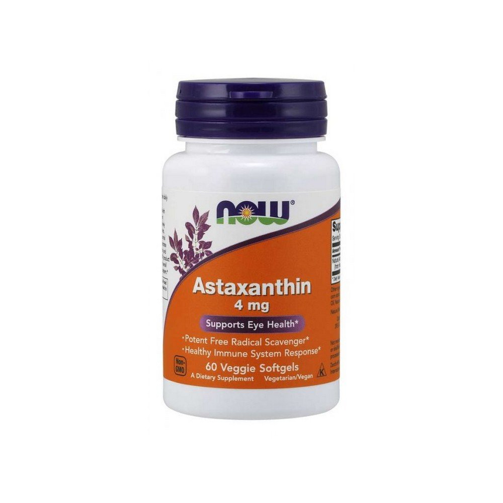 now foods astaxanthin astaxanthin 4 mg 90 caps Now Foods Astaxanthin 4mg 90 Capsules
