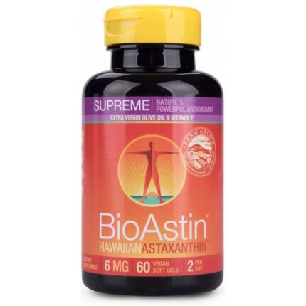 Nutrex Hawaii BioAstin Supreme Hawaiian Astaxanthin 6 mg 60 Capsules