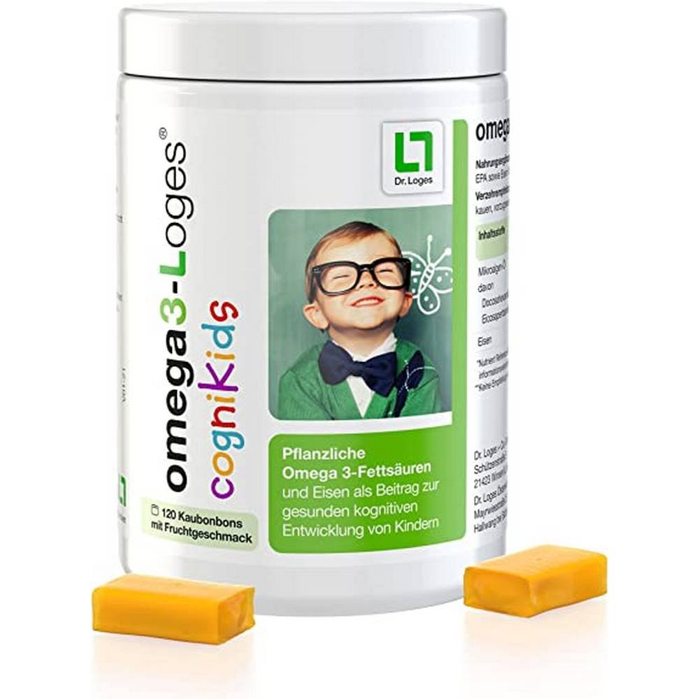 omega3 loges cognikids vegetable chewy dragees 120 pcs Omega3 Loges CogniKids Vegetable Chewy Dragees 120 Pieces