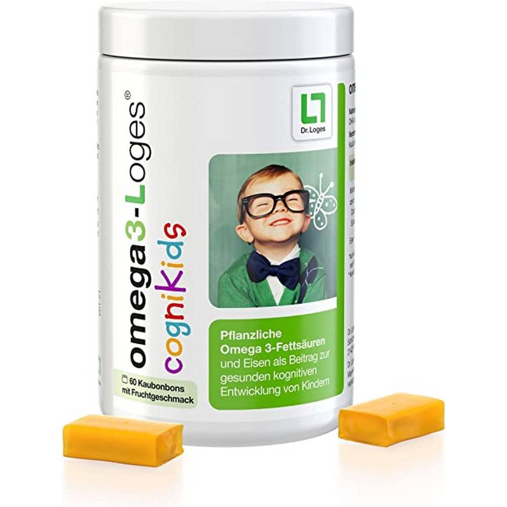 omega3 loges cognikids vegetable chewy dragees 60 pcs Omega3 Loges CogniKids Vegetable Chewy Dragees 60 Pieces