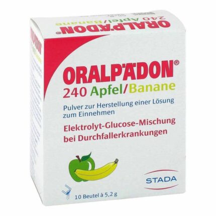 ORALPÄDON 240 apple banana powder, 10 pcs