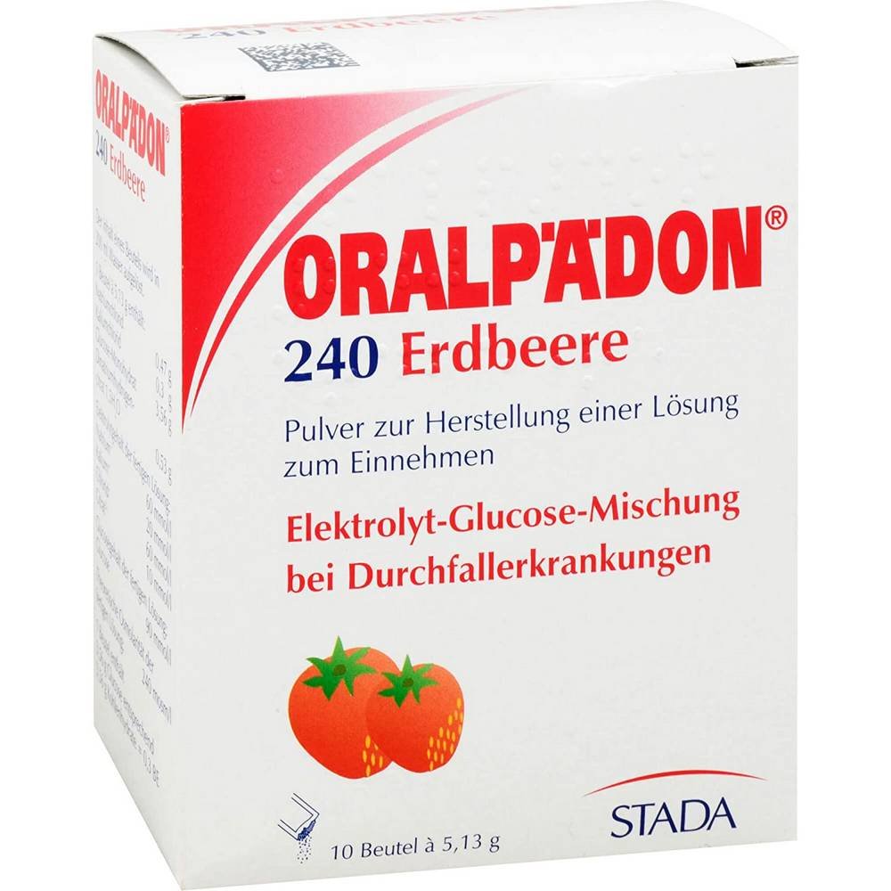 oralpadon 240 strawberry bag powder 10 pcs ORALPÄDON 240 strawberry bag powder, 10 pcs