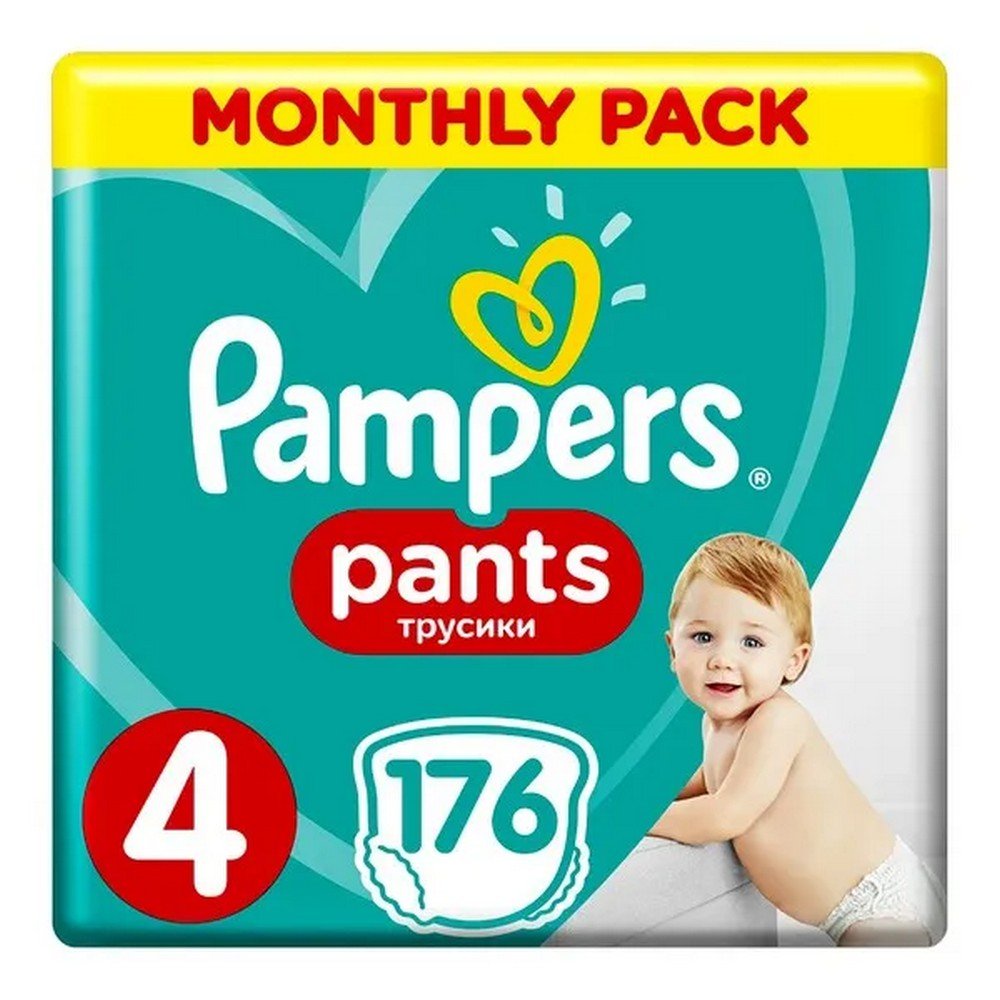 pampers pants 4 diaper pants for children 9 15 kg 176 pcs Pampers Pants 4, diaper pants for children (9-15 kg), 176 pcs.