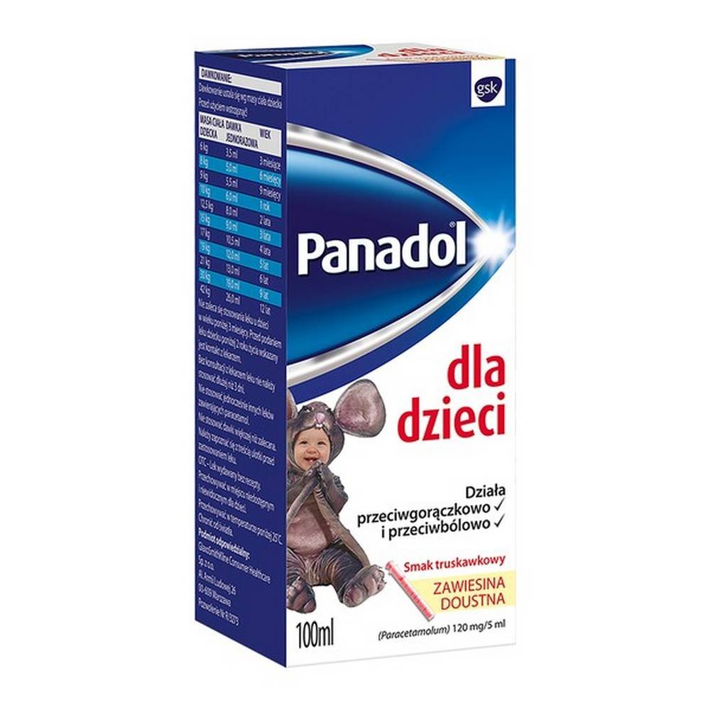 panadol for children 120 mg 5 ml oral suspension 100 ml Panadol 120 mg/5 ml Oral Suspension