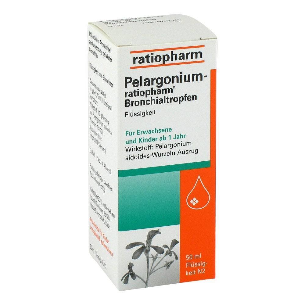pelargonium ratiopharm bronchial drops 50 ml PELARGONIUM-RATIOPHARM bronchial drops, 50 ml