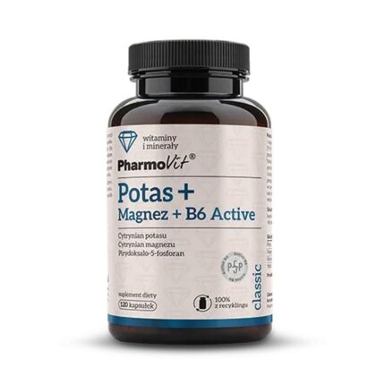 Potassium + Magnesium + Vitamin B6 Active 120 Capsules