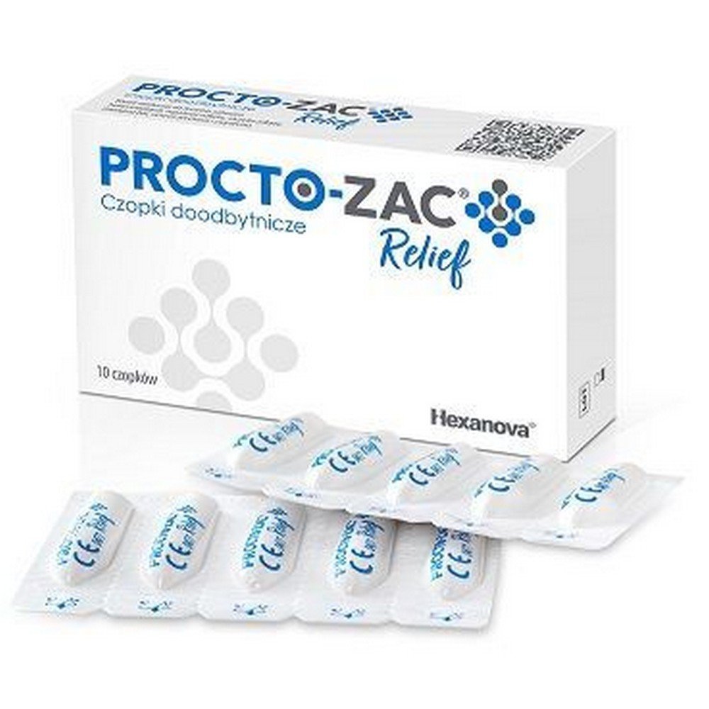 procto zac relief suppositories 10 pieces Procto-Zac Relief Suppositories 10 pcs