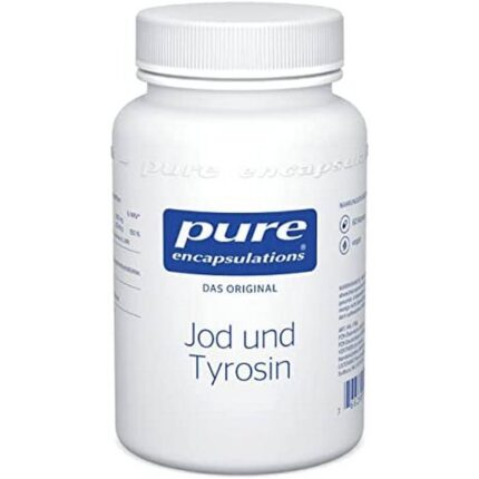 PURE ENCAPSULATIONS iodine and tyrosine capsules, 60 pcs