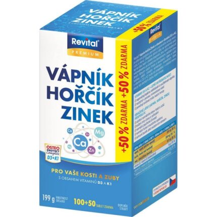 Revital Calcium+magnesium+zinc+vit. D3+K1 150 tab