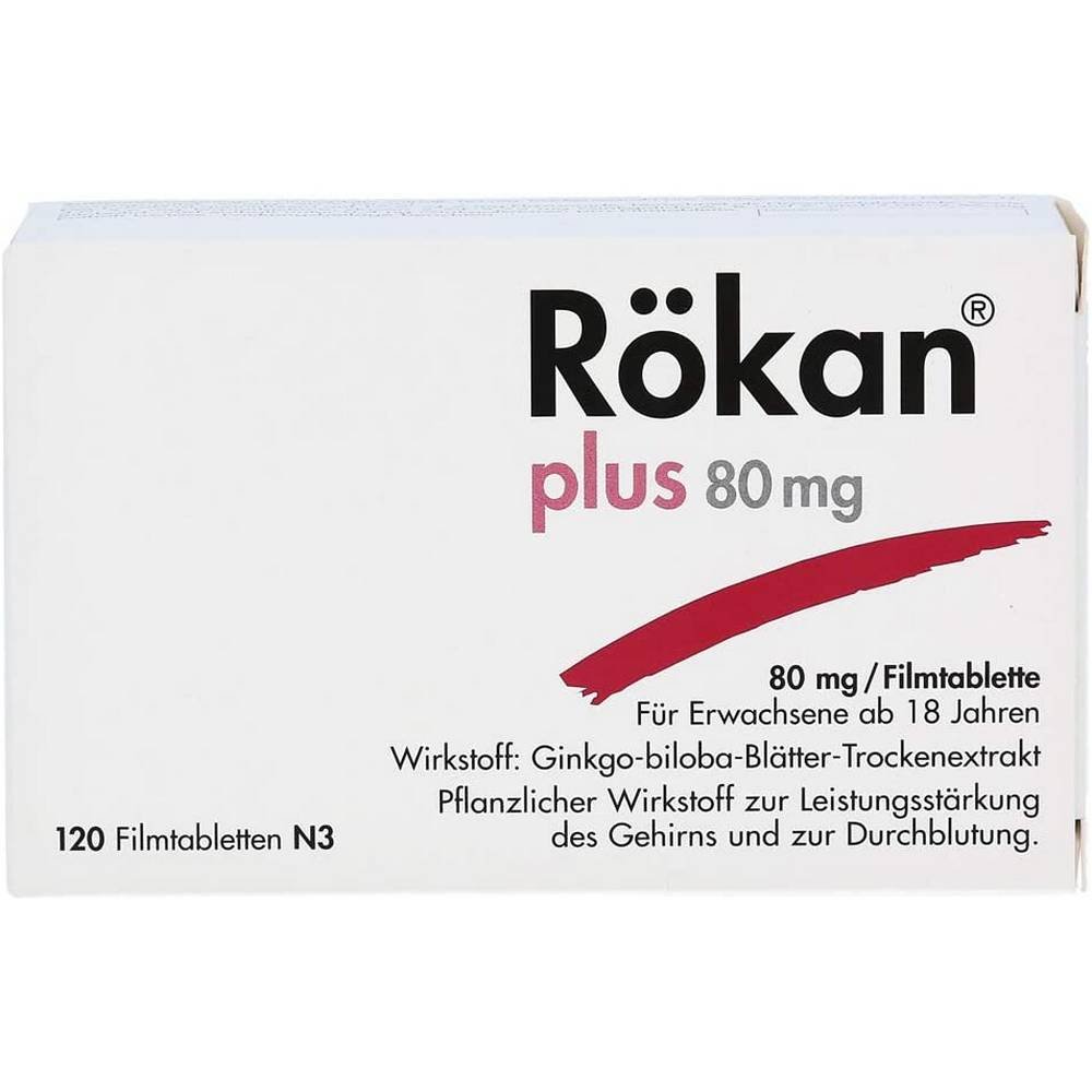 rokan plus 80 mg film coated tablets 120 pcs Rökan Plus 80 mg Film-Coated Tablets 120 pcs