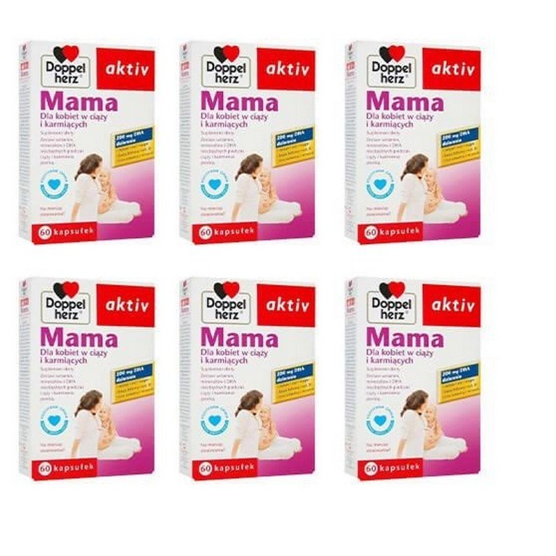 set of 6 x doppelherz aktiv mama 60 capsules Doppelherz Aktiv Mama 60 capsules (set of 6)