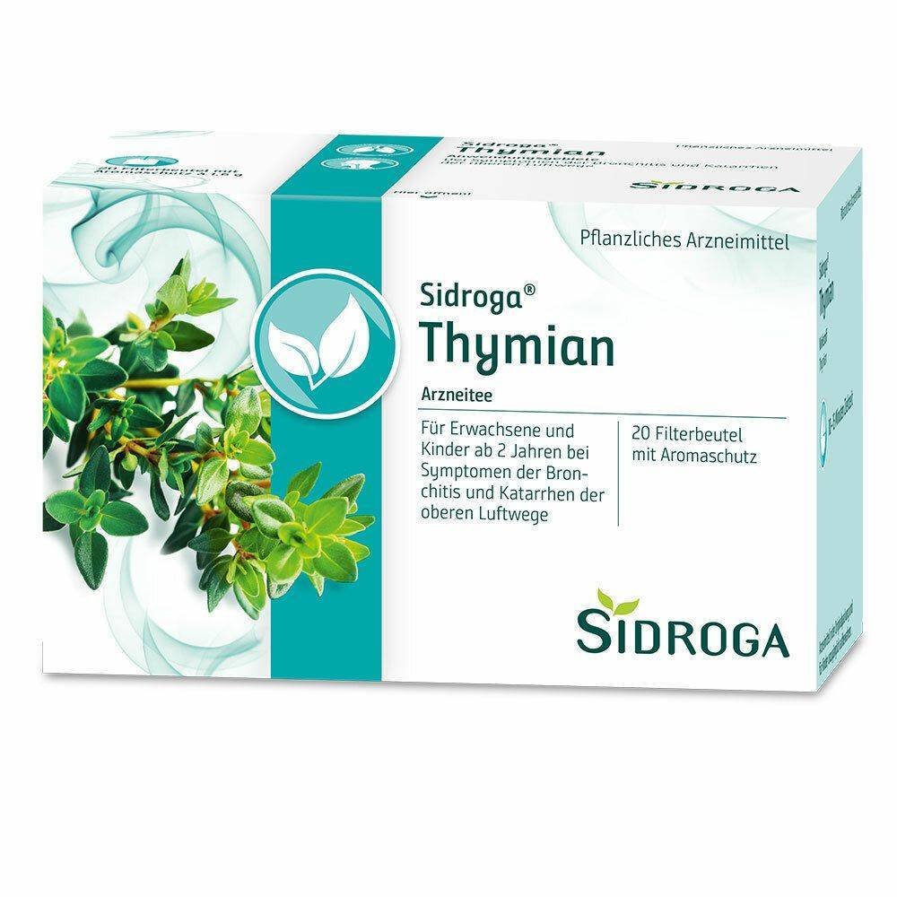 sidroga thyme tea filter bags 20x16 g SIDROGA thyme tea filter bags, 20X1.6 g
