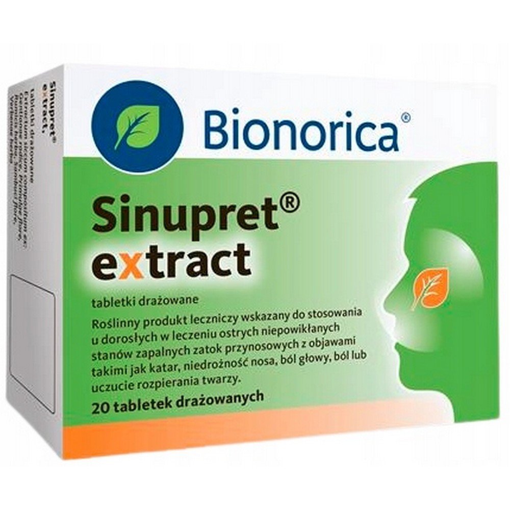 sinupret extract 20 tablets Sinupret Extract 20 pcs. Tablets