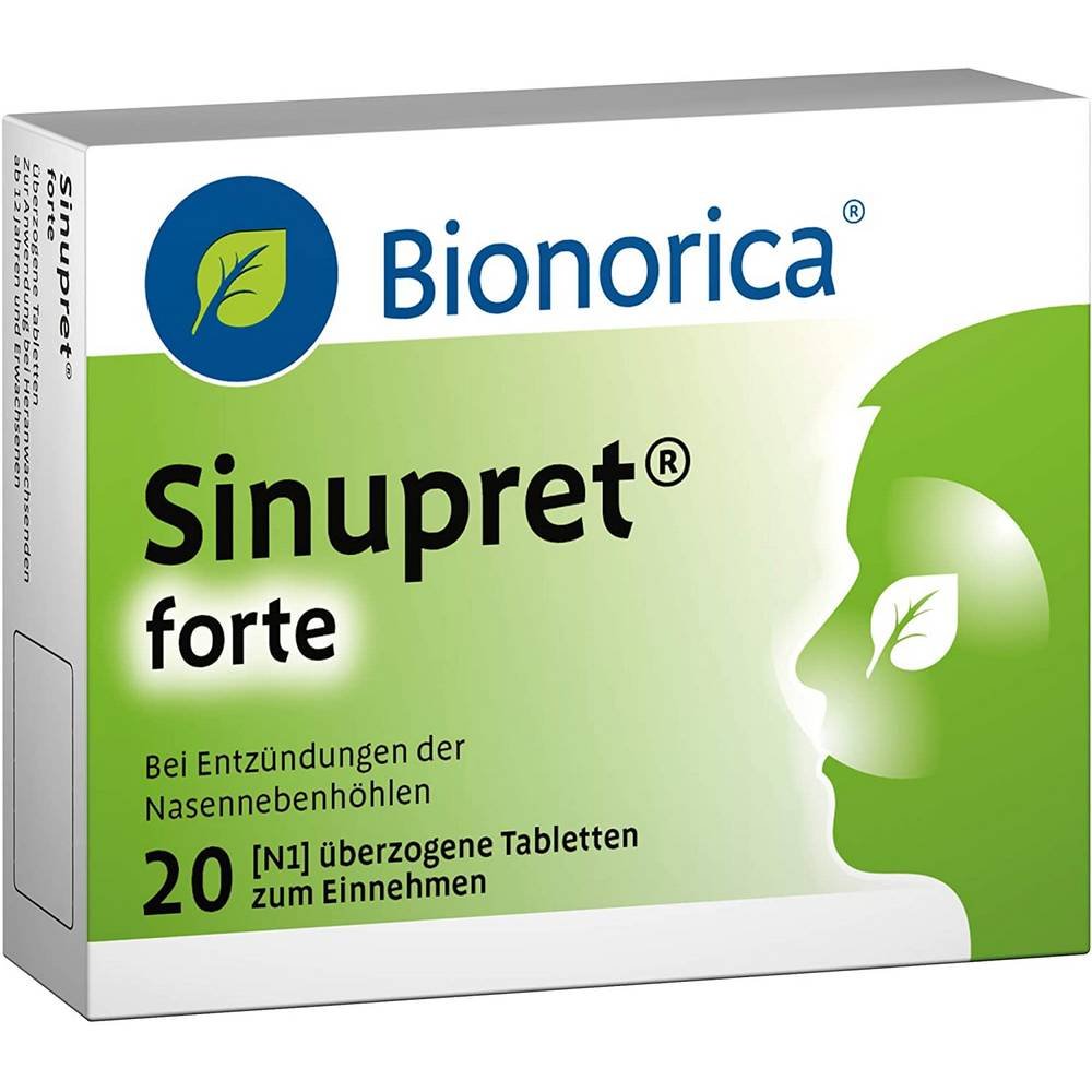sinupret forte coated tablets 20 pcs SINUPRET forte coated tablets, 20 pcs