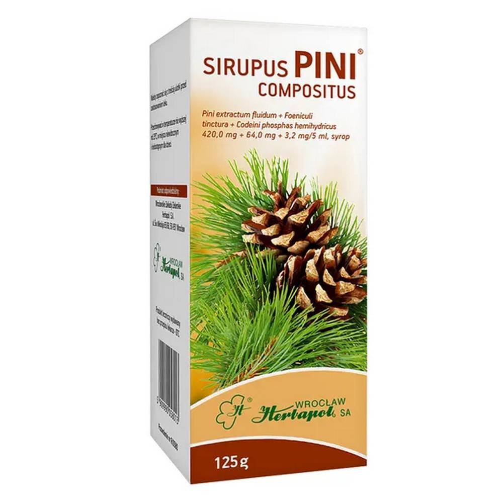 sirupus pini compositus syrop 125 g Solaq Solinea, syrop, 200 ml