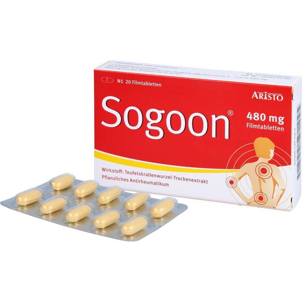 sogoon 480 mg film coated tablets 20 pcs SOGOON 480 mg film-coated tablets, 20 pcs